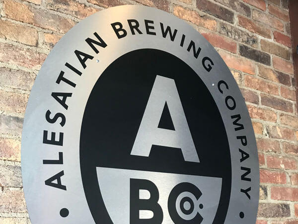 Alesatian Brewing Company wall sign