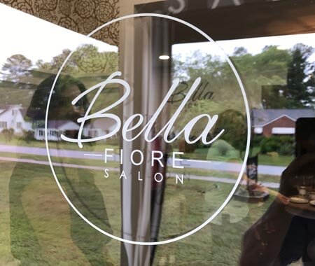 Bella Fiore Salon window sign