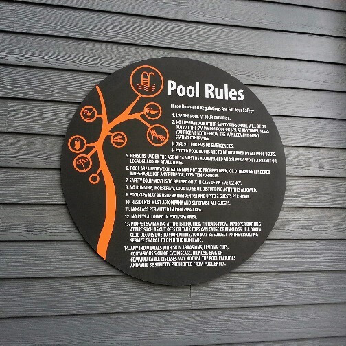 custom-designed-pool-rules-sign Custom Designed Pool Rules Sign