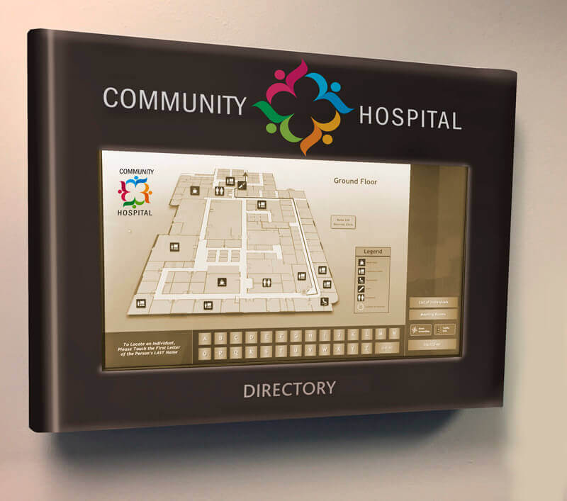 Digital Directory sign