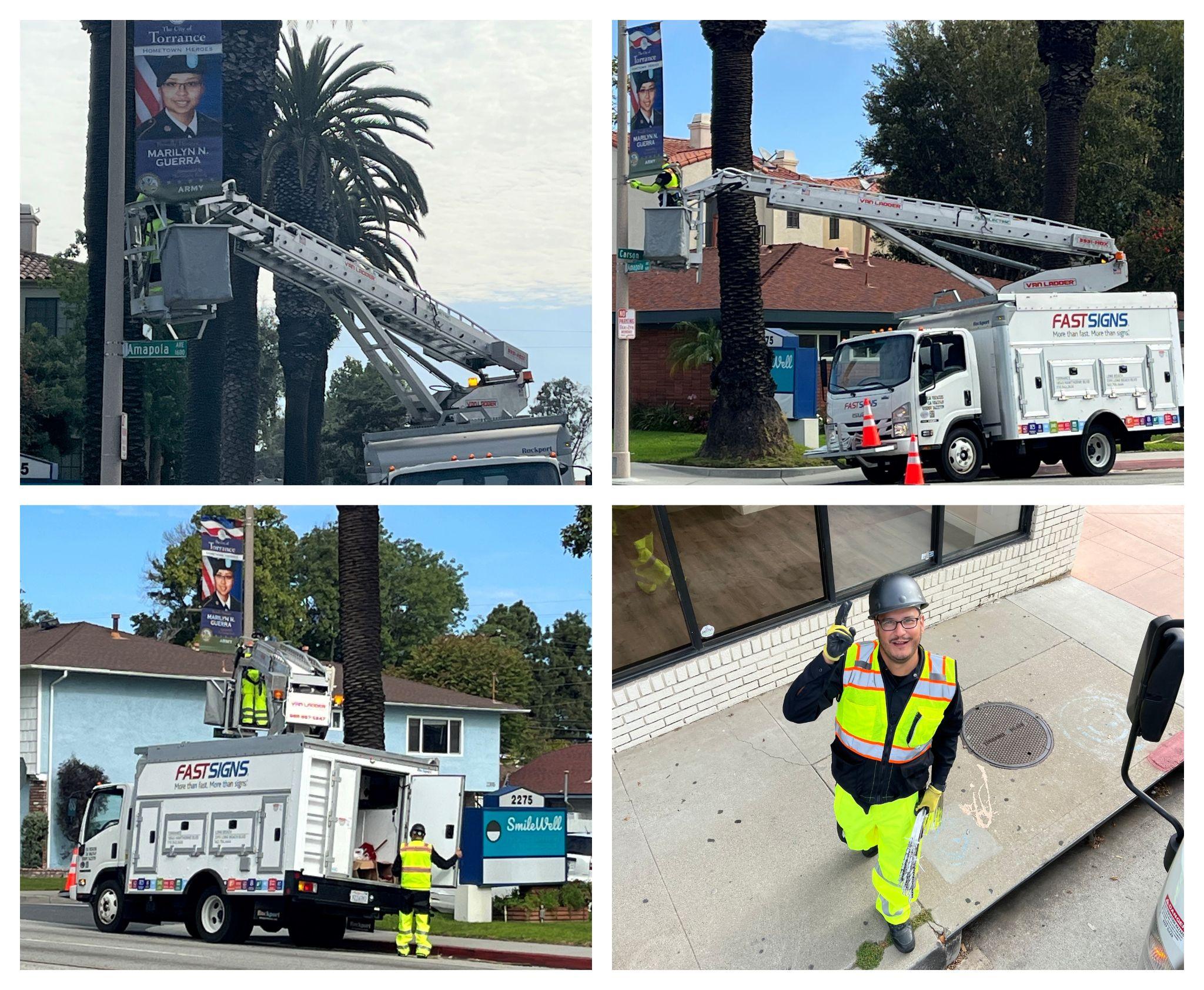 Hometown Heroes Military banner program from FASTSIGNS